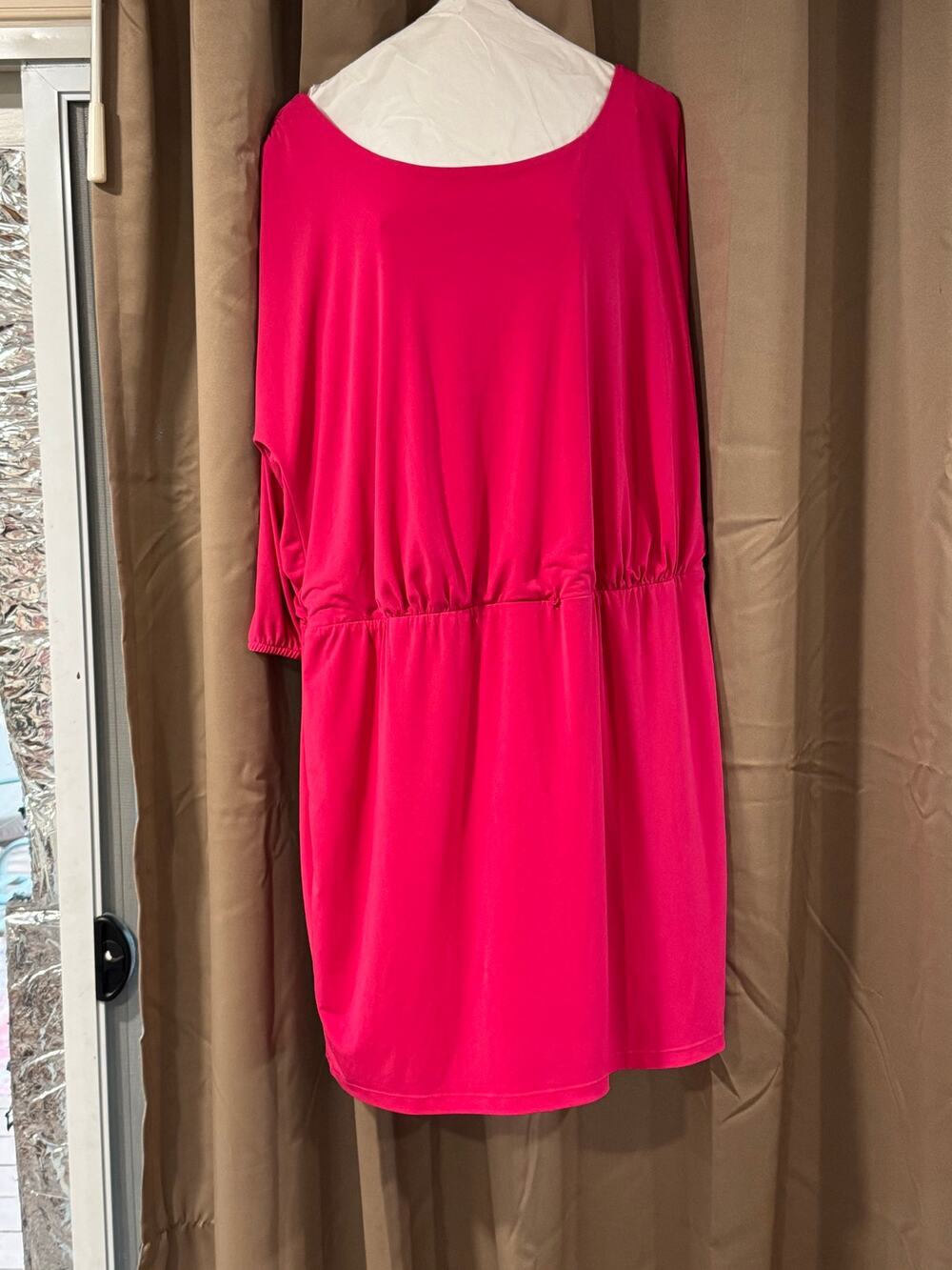 Alyx plus size hot pink dress 20W knee length 3/4 sleeve